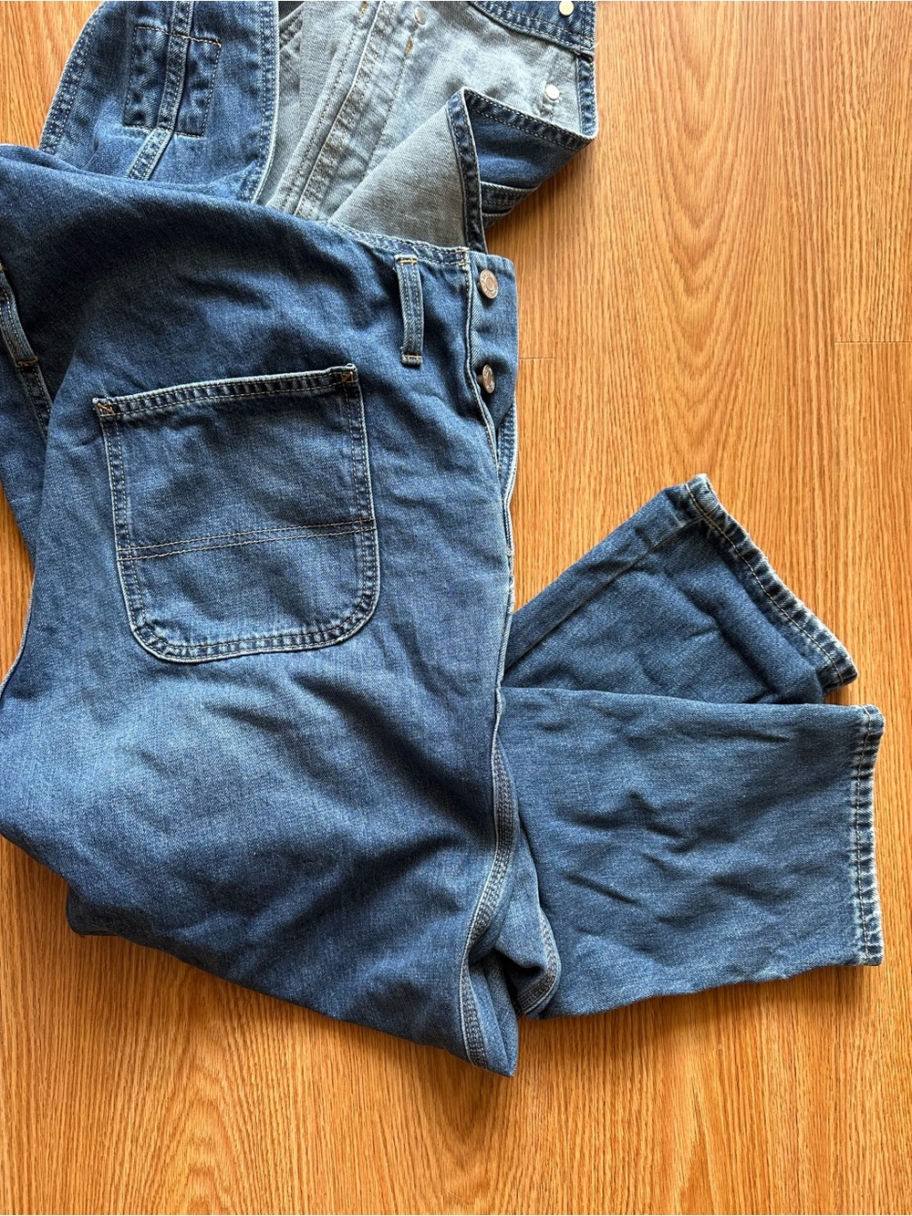 NWT Gap Slouchy Overall in Medium Indigo - Picture 7 of 8